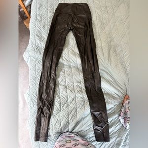 Wilfred black leather leggings size XS